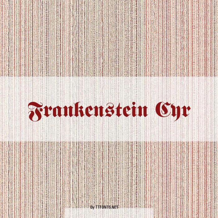 Frankenstein Cyr example